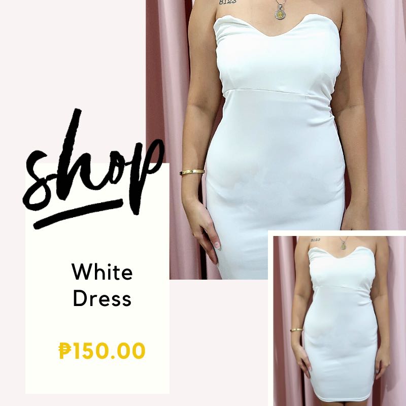 white tube dress