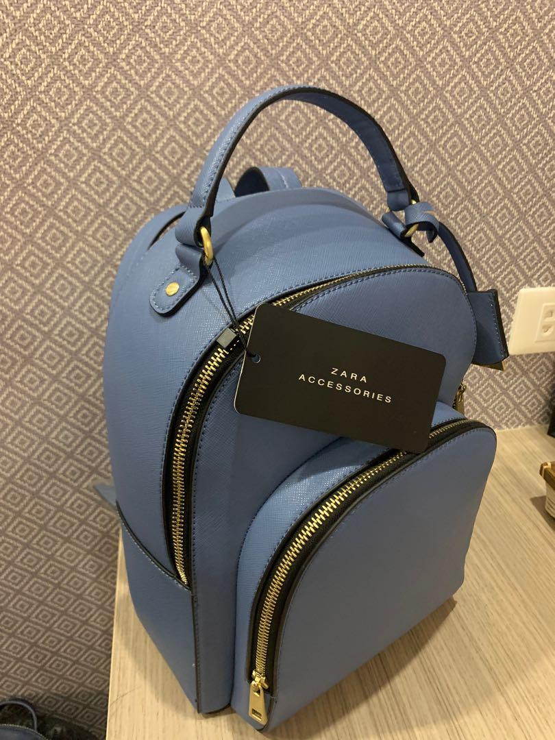 Zara blue on sale backpack