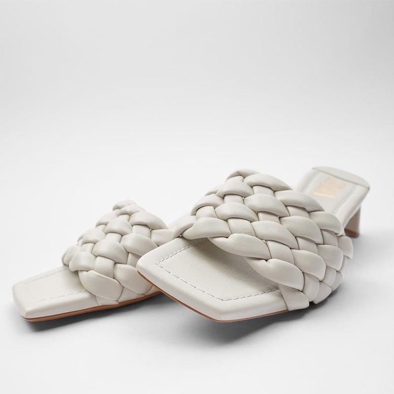 zara braided shoes