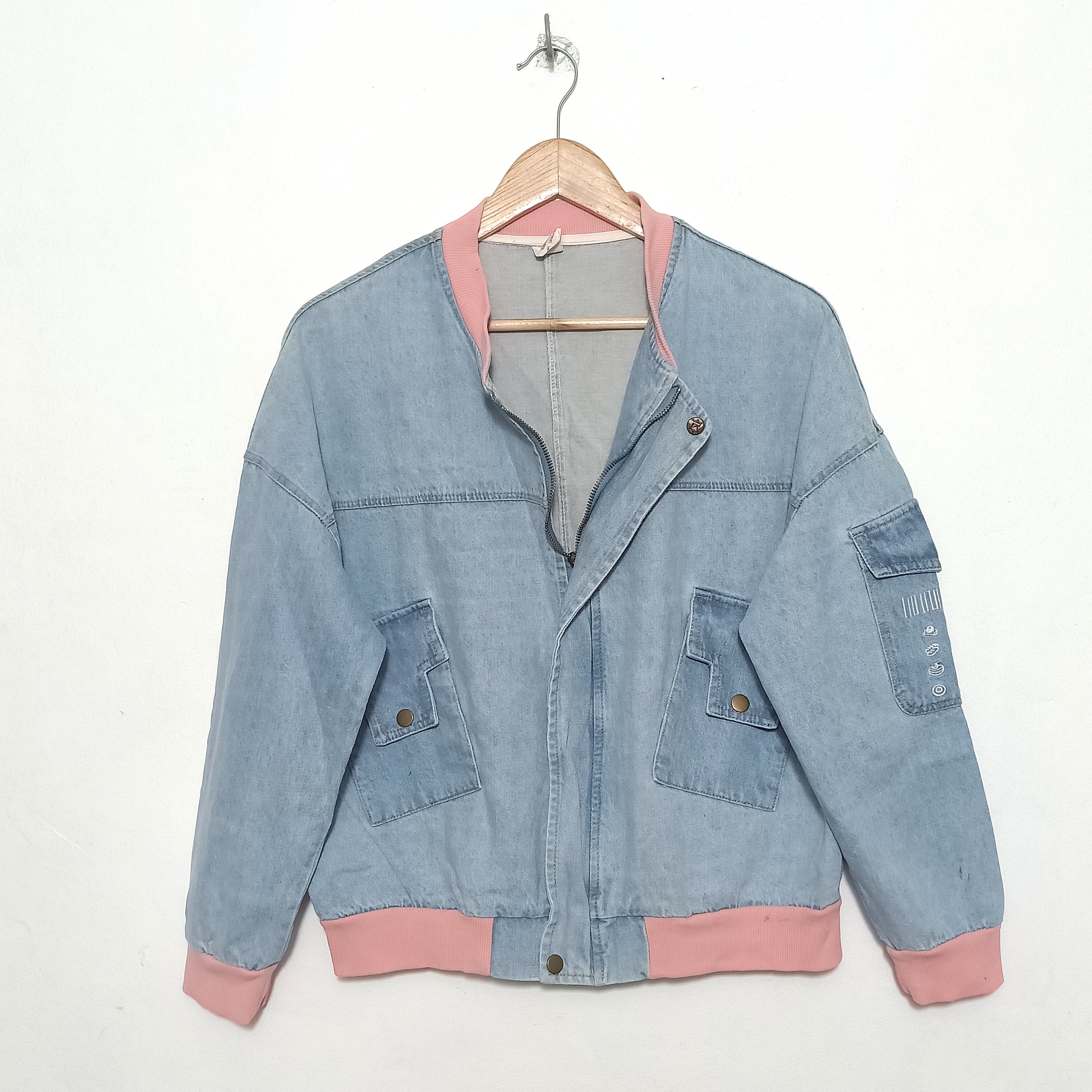 zipper denim jacket