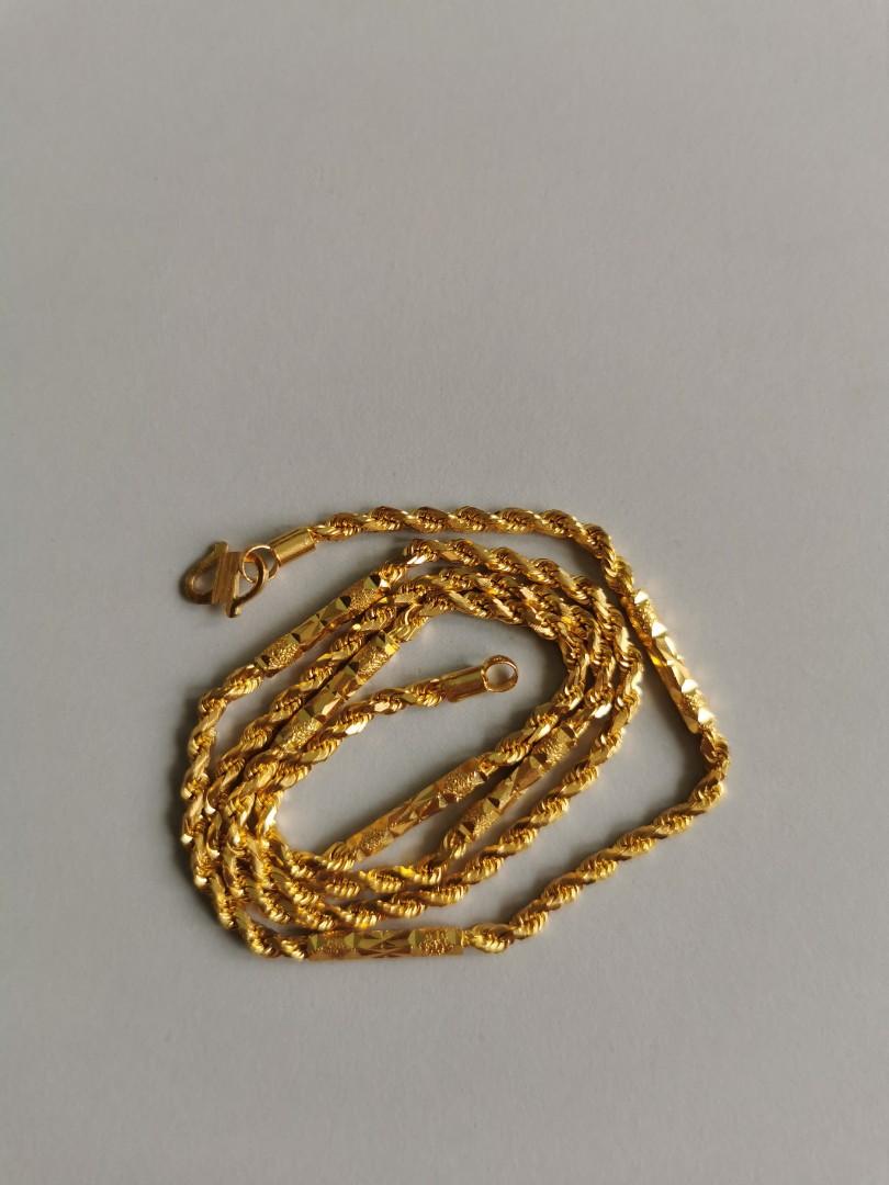 22k solid online gold chain
