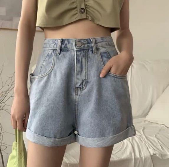 high waisted boyfriend shorts