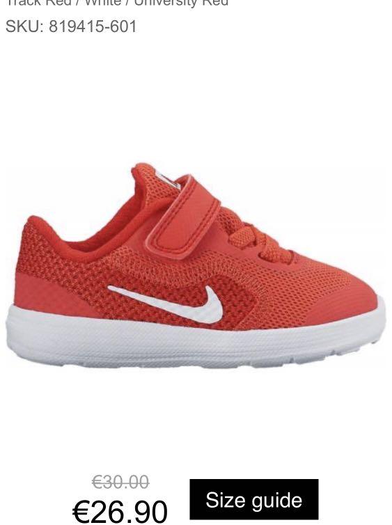 size )Nike revolution 3 Kid's shoes 