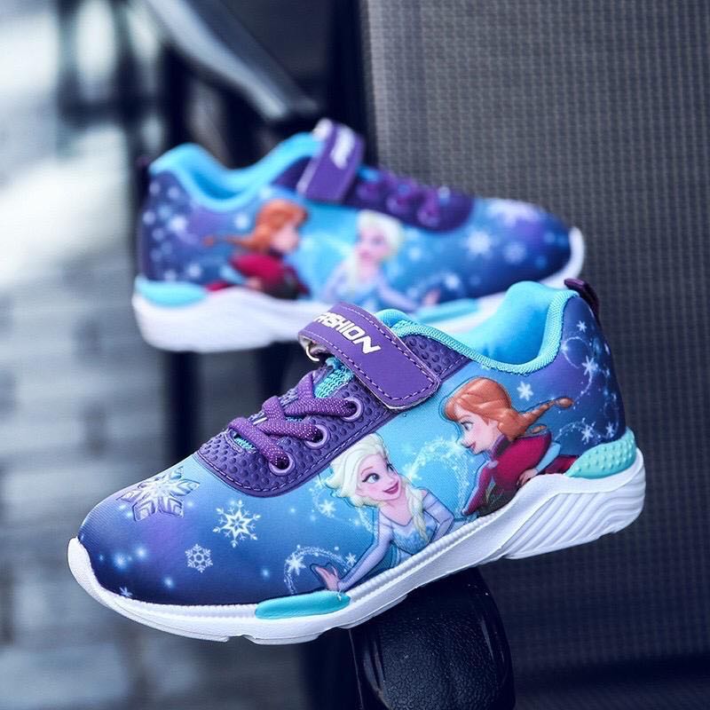 3D Frozen Blue Sport shoe for girls 