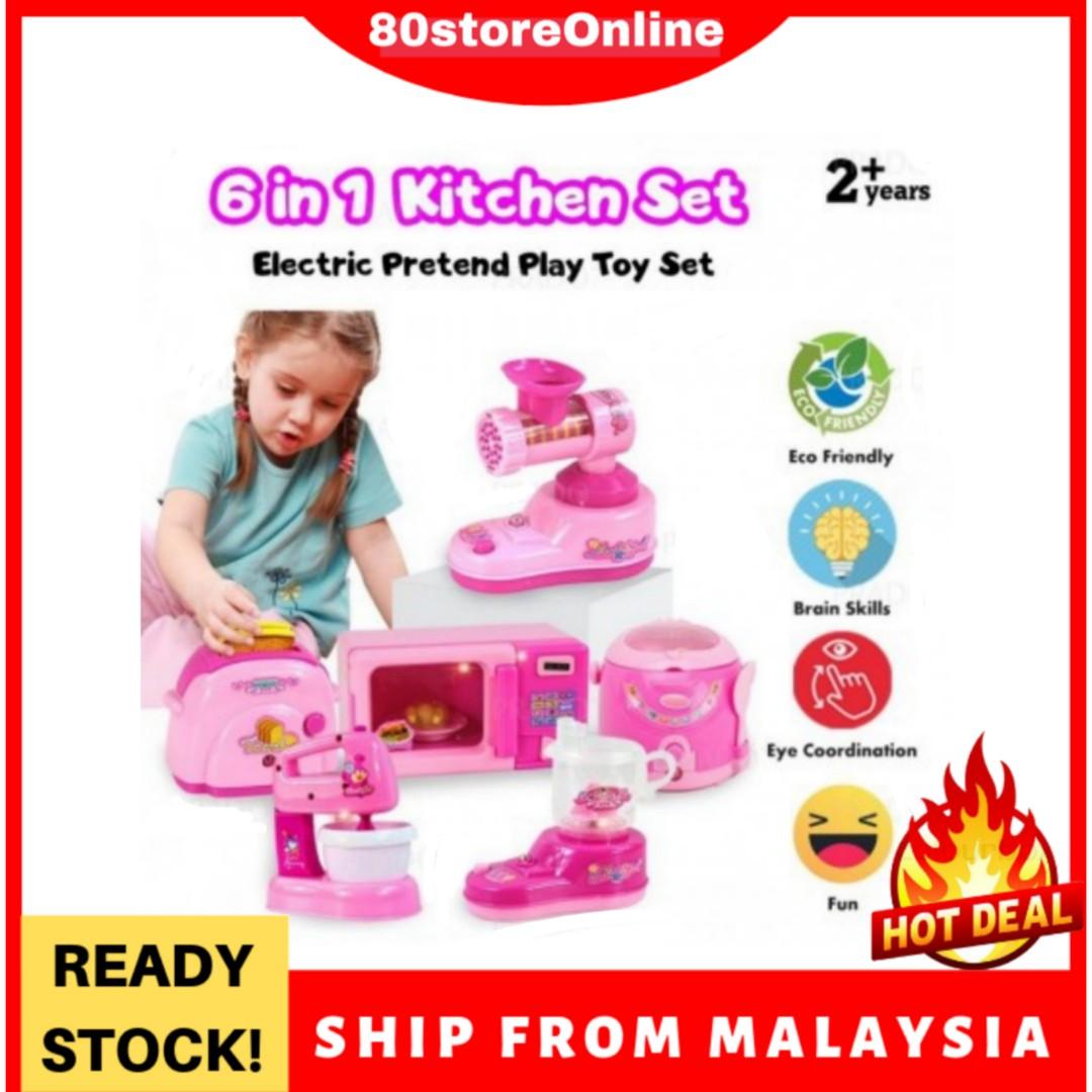 kitchen play set with light and sound