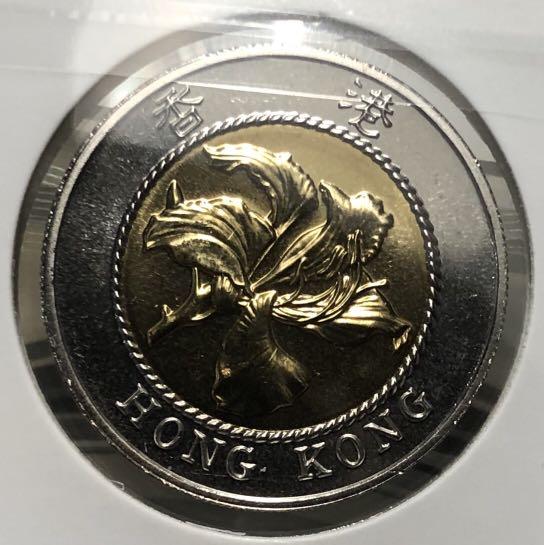 x香港拾圓1997年(普通裝--全新未使用) 回歸紀念版青馬大橋十元香港舊版