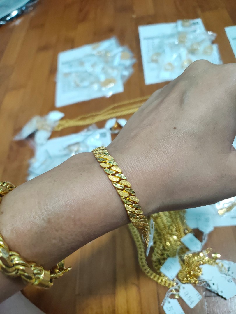 Gold thick clearance bracelet