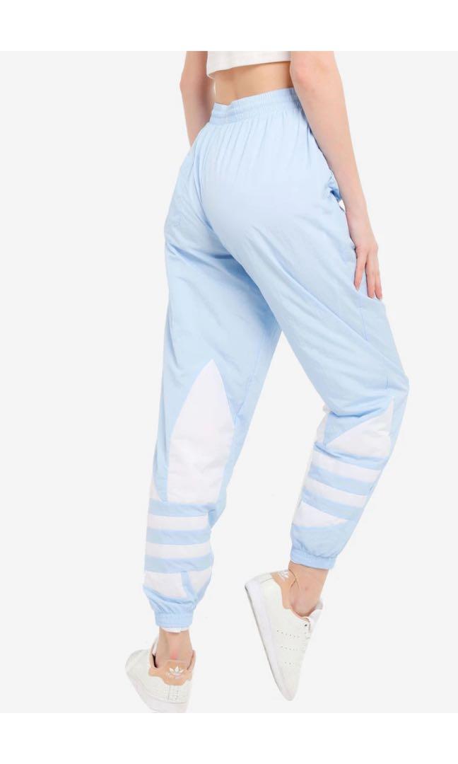 adidas track pants baby blue