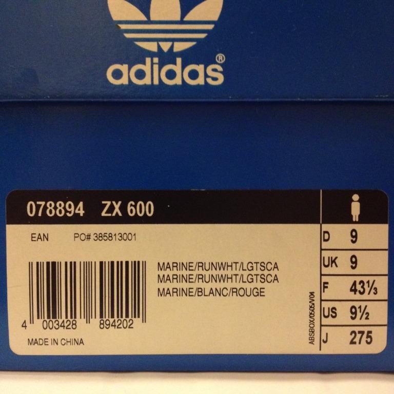 Adidas zx online 600 rouge