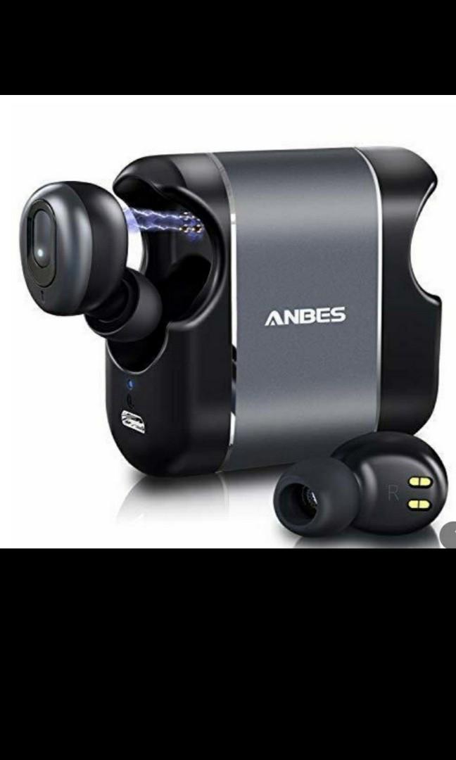 ANBES D41 Bluetooth 5.0 True Wireless Earbuds 15H Playtime 3D Stereo Bass Sound