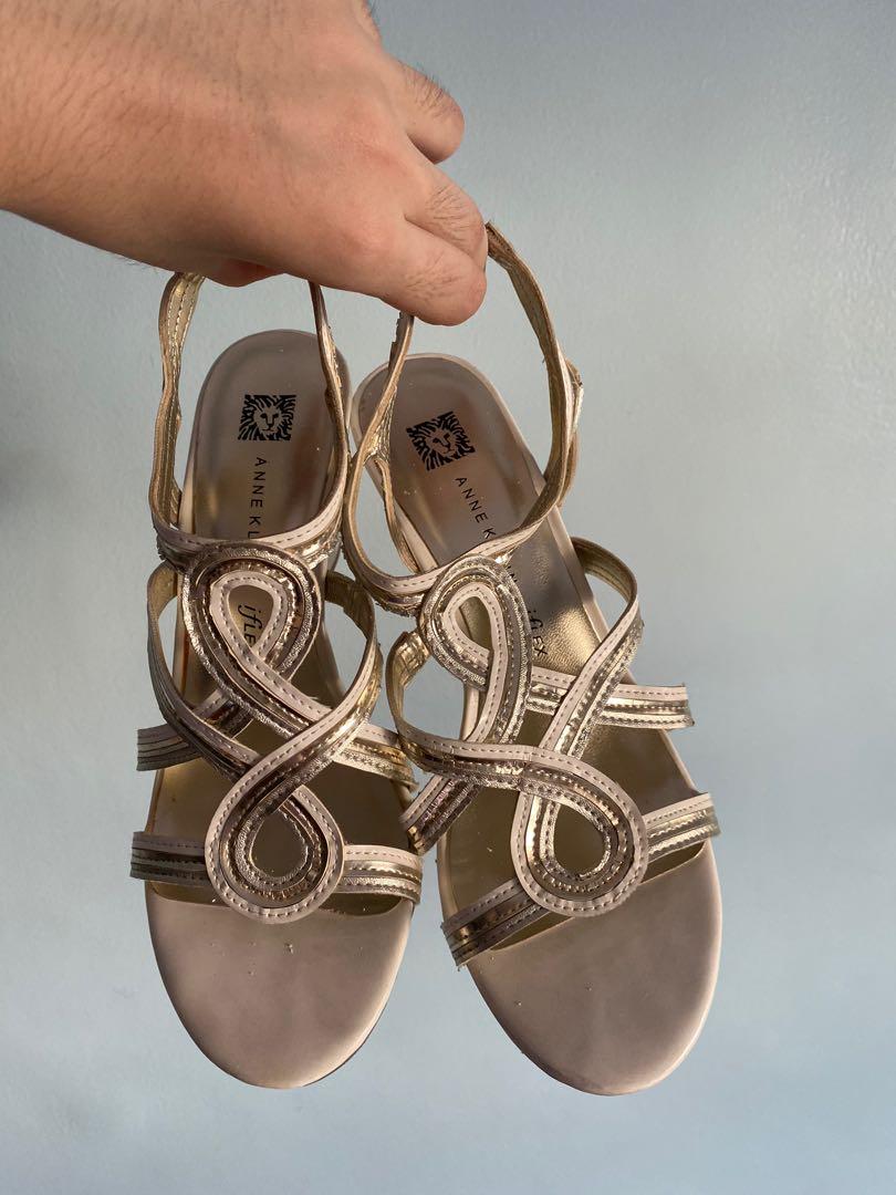 anne klein iflex wedge sandals