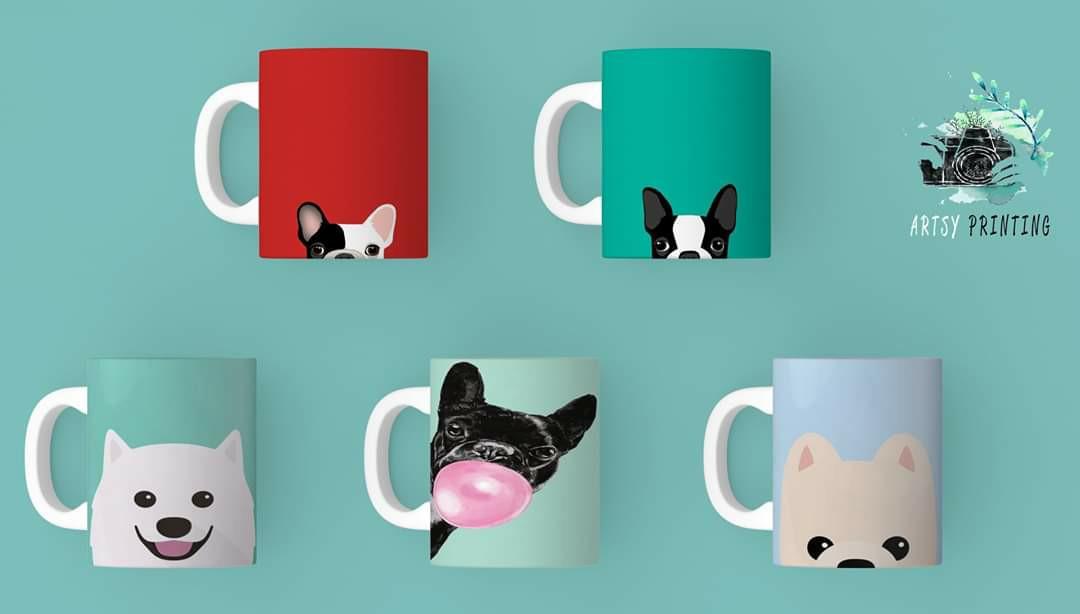 Artsy dog mug collection (Category: Coffee & Tea Tableware) located in San Juan City. Submitted by ccheska42 (Listing ID 1017373759, Image 1). Description: .