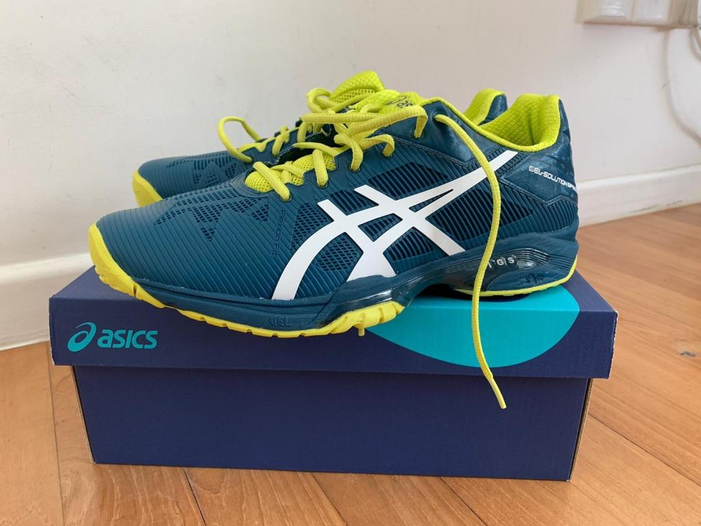 Asics gel solution speed 3 blue/white/sulphur men's shoes top