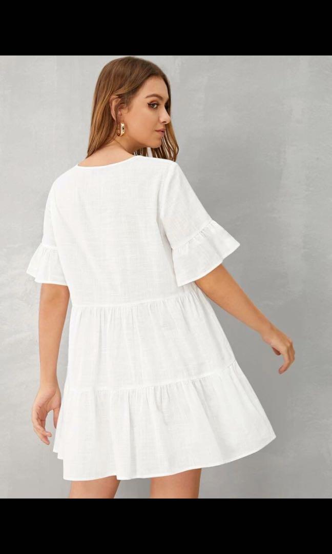 ruffle dress shein
