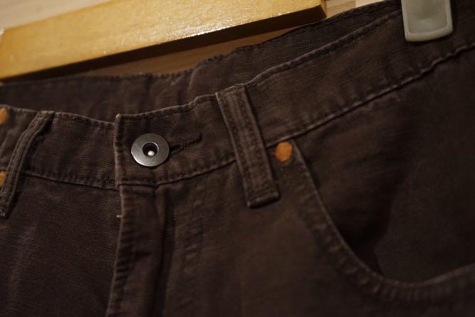 Beams heart pants dark brown, Fesyen 
