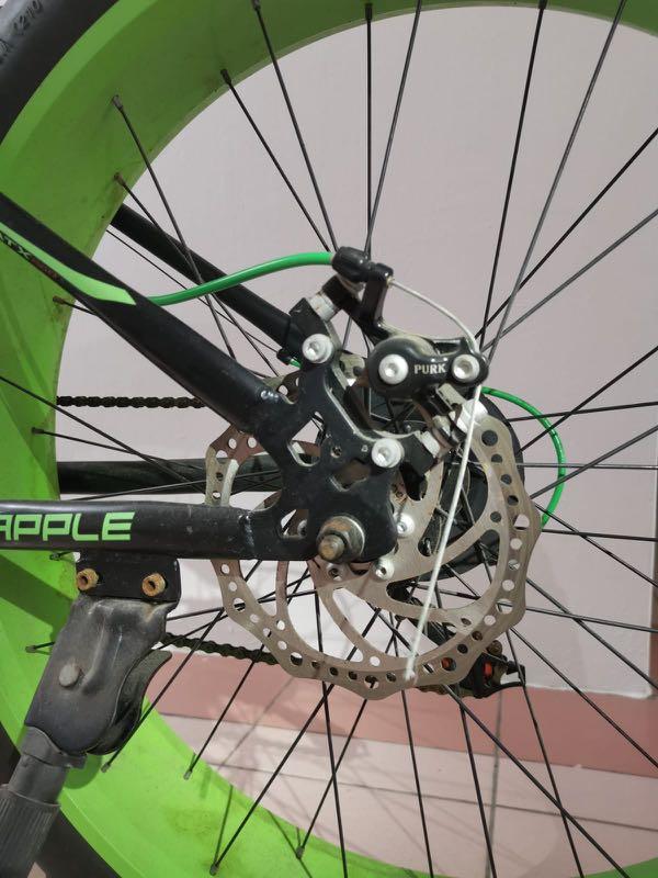 Bicycle (Category: Bicycles) located in Singapore. Submitted by creama80 (Listing ID 1017242540, Image 4). Description: Brand : RApple 6 speed Wide tyre Racing seat Condition 9/10 Bought it almost at $400 used a couple of times only. letting go of this one to make room for other bikes. Open for negotiations..