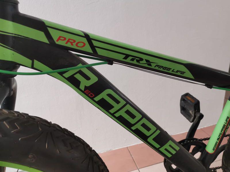 Bicycle (Category: Bicycles) located in Singapore. Submitted by creama80 (Listing ID 1017242540, Image 9). Description: Brand : RApple 6 speed Wide tyre Racing seat Condition 9/10 Bought it almost at $400 used a couple of times only. letting go of this one to make room for other bikes. Open for negotiations..