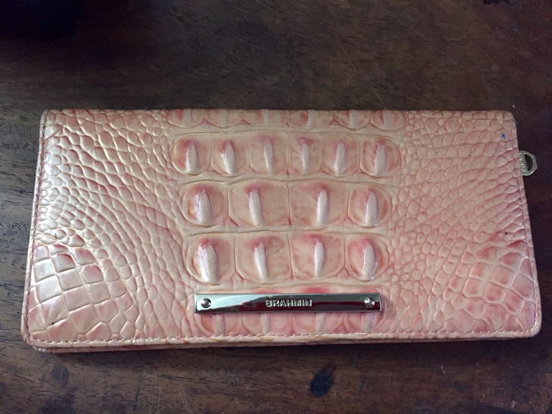 pink brahmin wallet