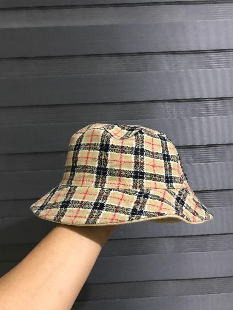 Burberry Brit Reversible Wool Bucket Hat, Men's Fashion, Watches &  Accessories, Caps & Hats on Carousell
