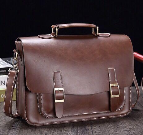 mens leather computer satchel