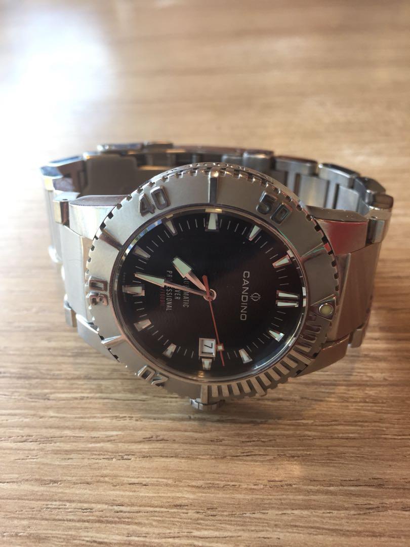 SOLD-Candino 300m Swiss dive watch 