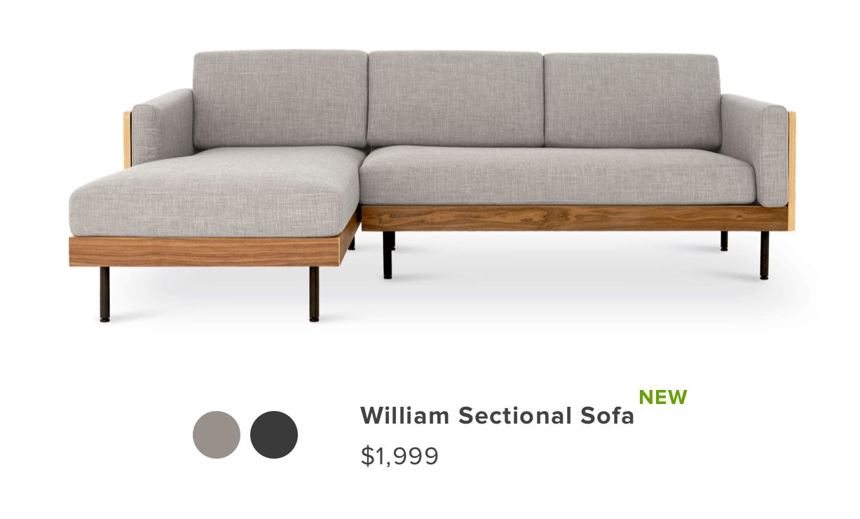 Castlery shop william sofa