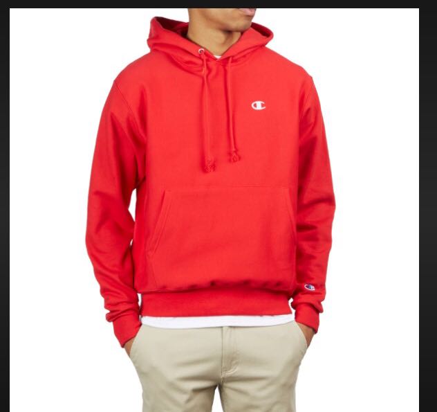 red champion hoodie