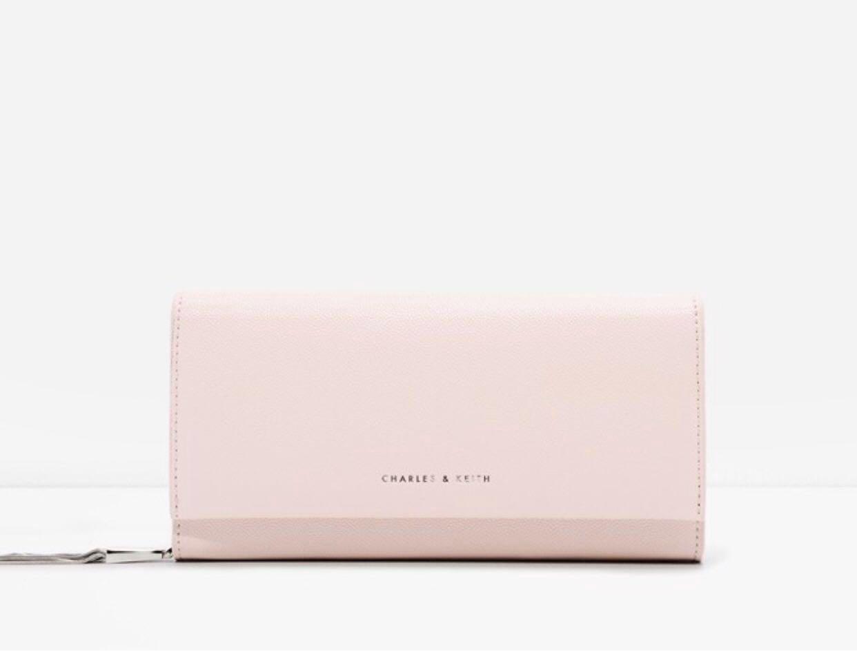 charles and keith pink wallet