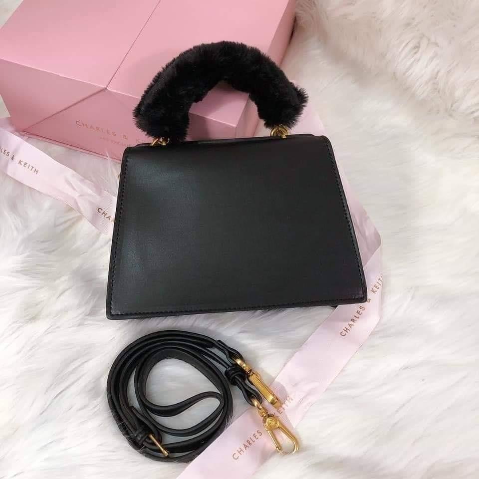 Charles and keith 2025 plush powder bag price