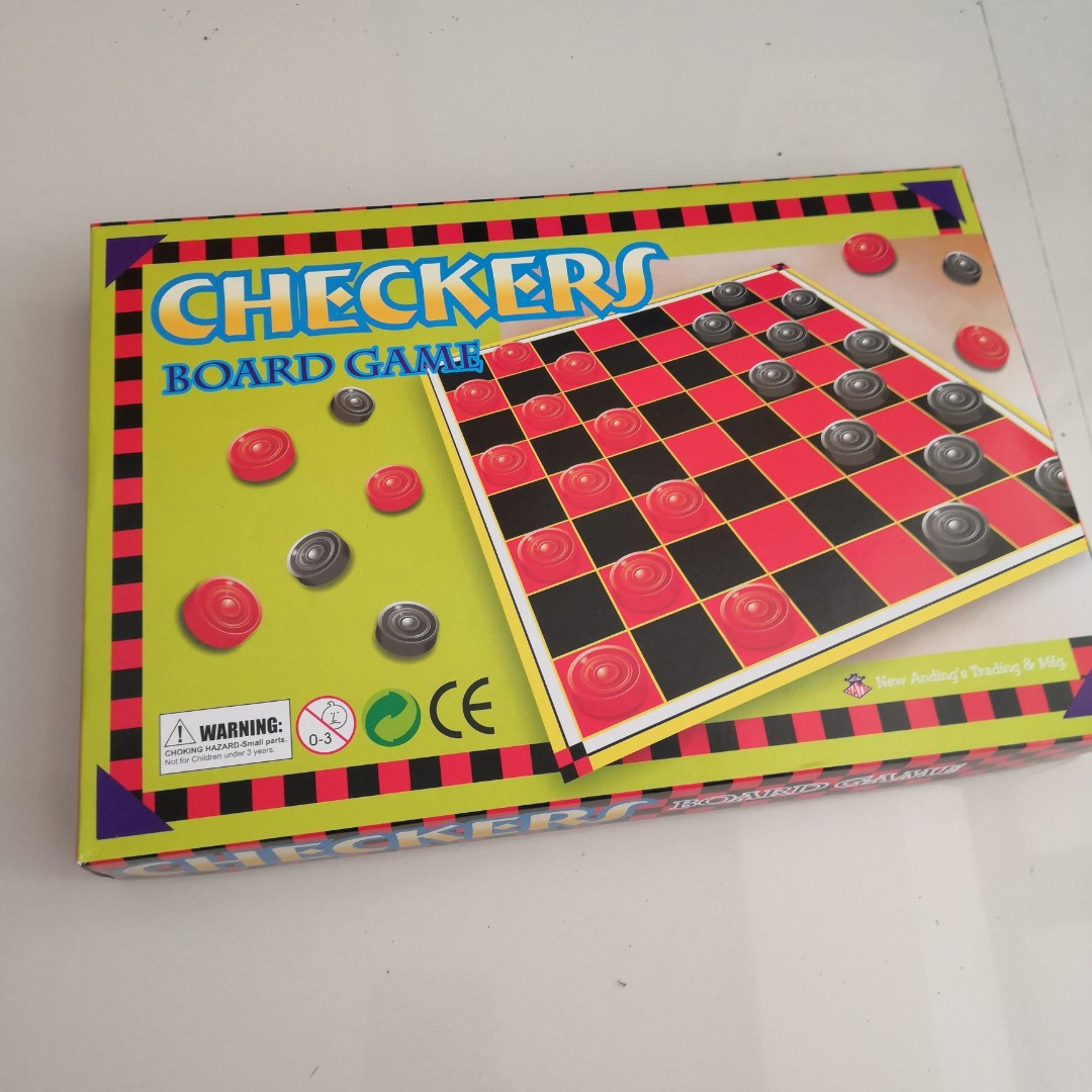 checkers board game