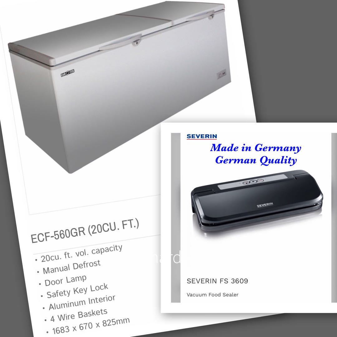 Chest Freezer & Food Sealer, TV & Home Appliances, Kitchen Appliances