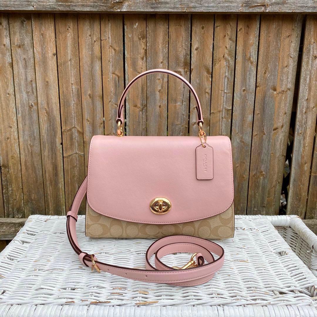 Authentic Coach Tilly Top Handle Satchel In Signature Canvas, Luxury, Bags  & Wallets on Carousell
