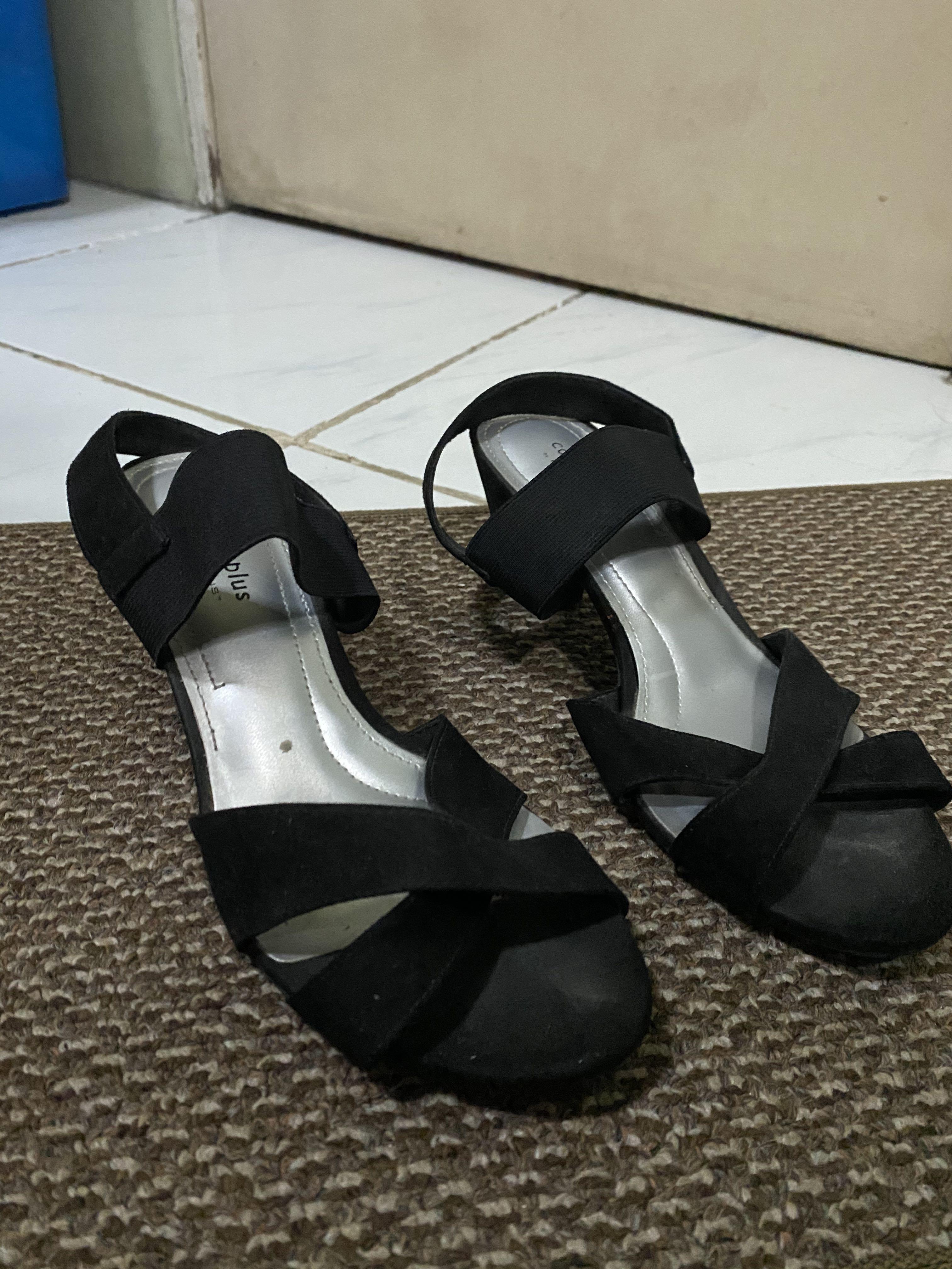 Comfort Plus Strap Heels Sandals Women S Fashion Shoes Heels On Carousell