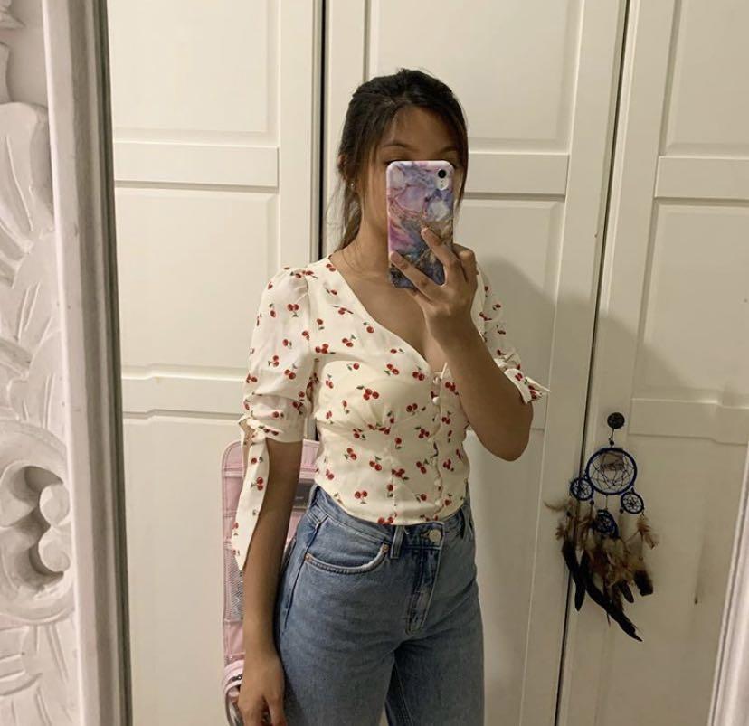 Cute cherry top from Bash, Women's Fashion, Tops, Blouses on Carousell