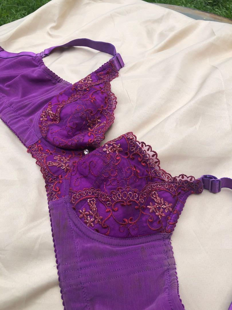 dark purple bralette