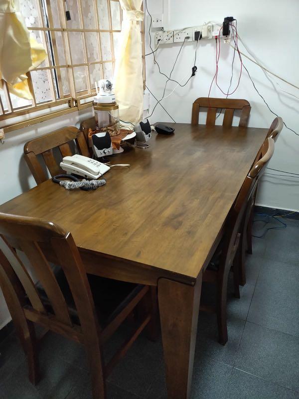 Dining Table Set 6 Seaters Furniture Tables Chairs On Carousell