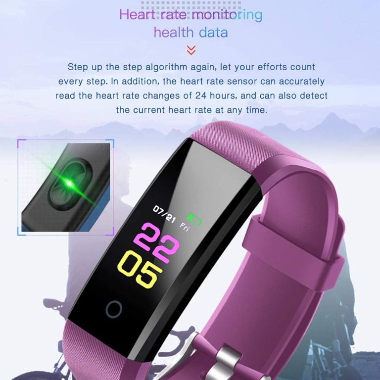 DX1YY Fitness Trackers- Activity Tracker Watch with Heart Rate Blood Pressure Monitor, Waterproof Watch with Sleep Monitor, Calorie Step Counter Watch for kids Women Men Compatible Android iPhone Smartphone