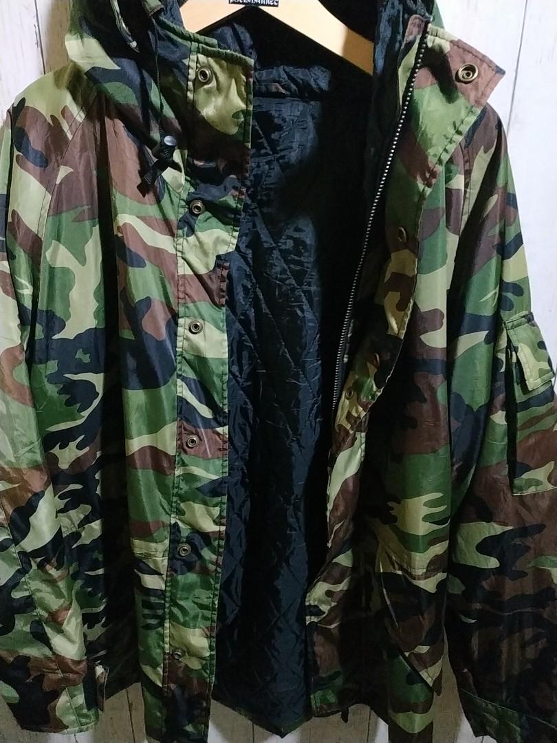 Ecwcs Camo Camouflage Army Jacket no Dickies Uniqlo Zara, Fesyen Pria