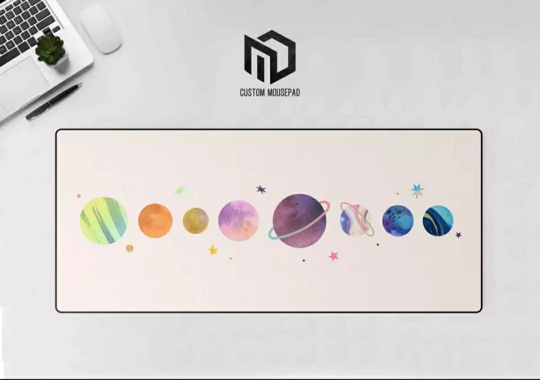 Extended Mouse Pad Solar System Design Electronics Computer Parts Accessories On Carousell
