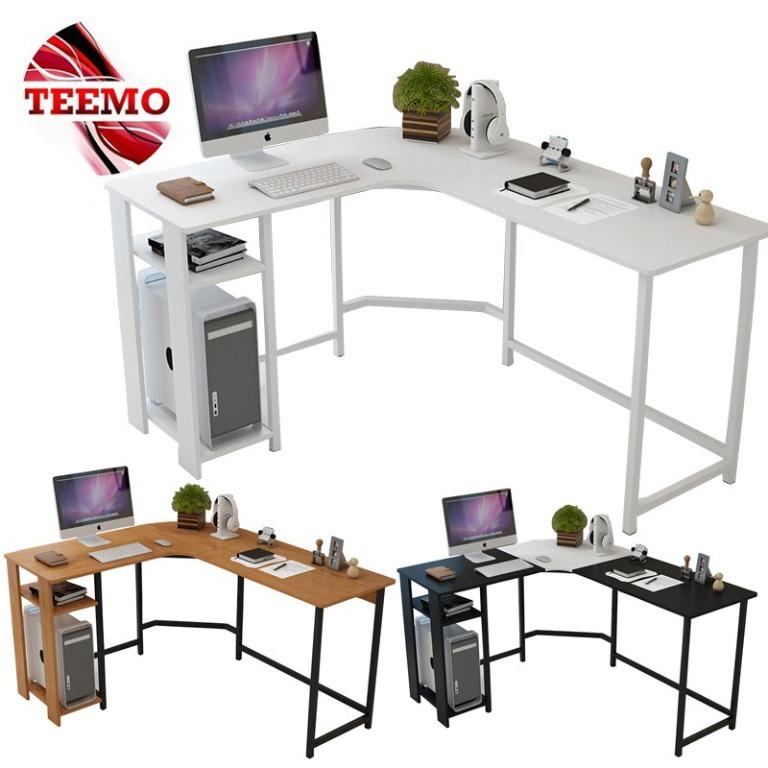 Free Shipping Teemo Computer Desk Modern Corner Desk Home Desktop Desk L Shaped Table Ct036 Home Furniture Others On Carousell