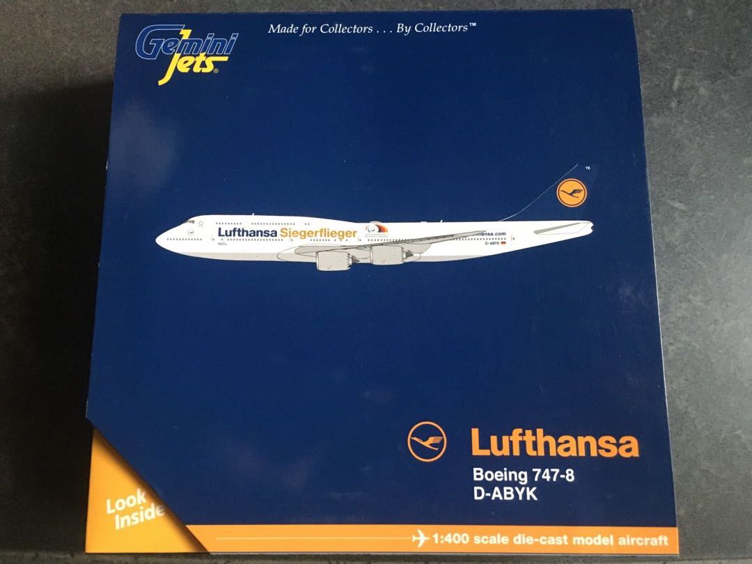 Gemini Jets - Lufthansa Boeing 747-8 [1:400], Hobbies & Toys, Toys 