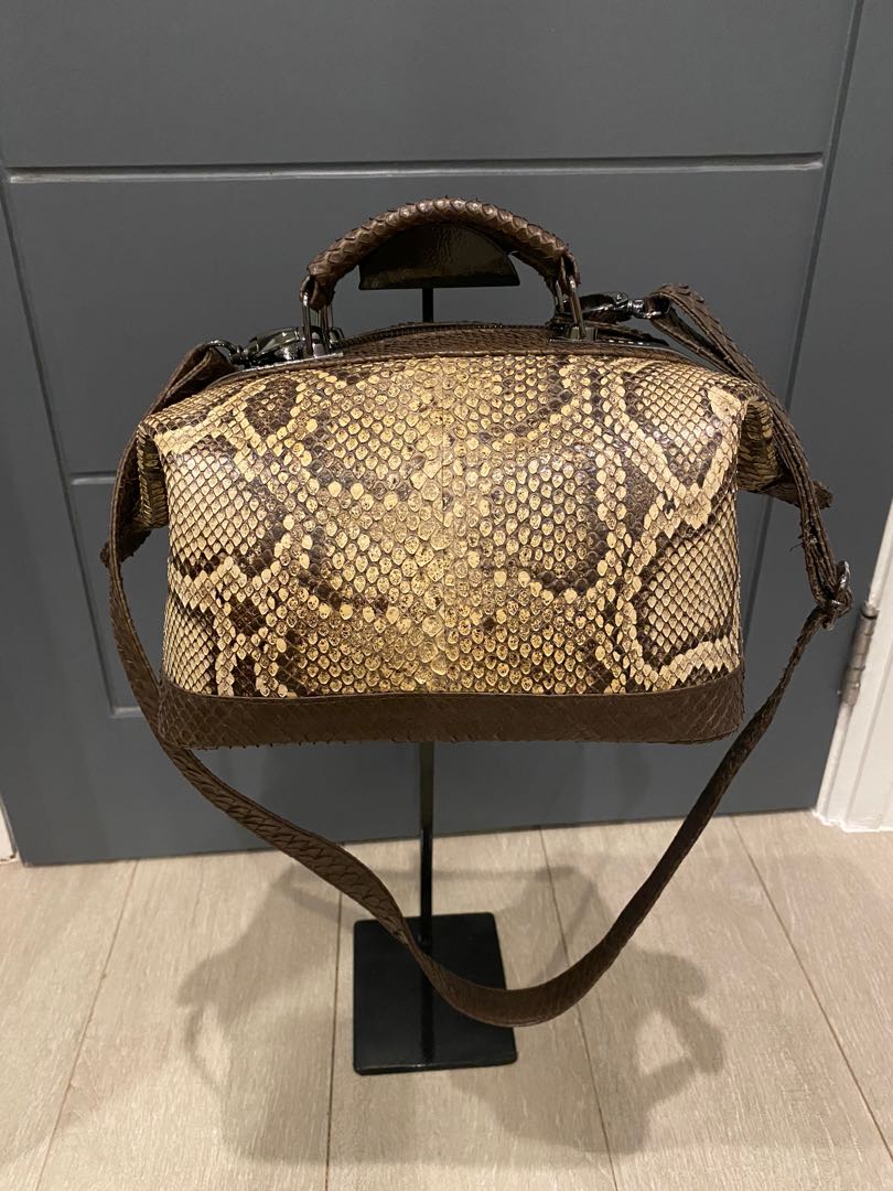 snakeskin bag