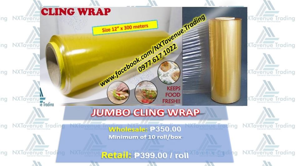 cling wrap sizes