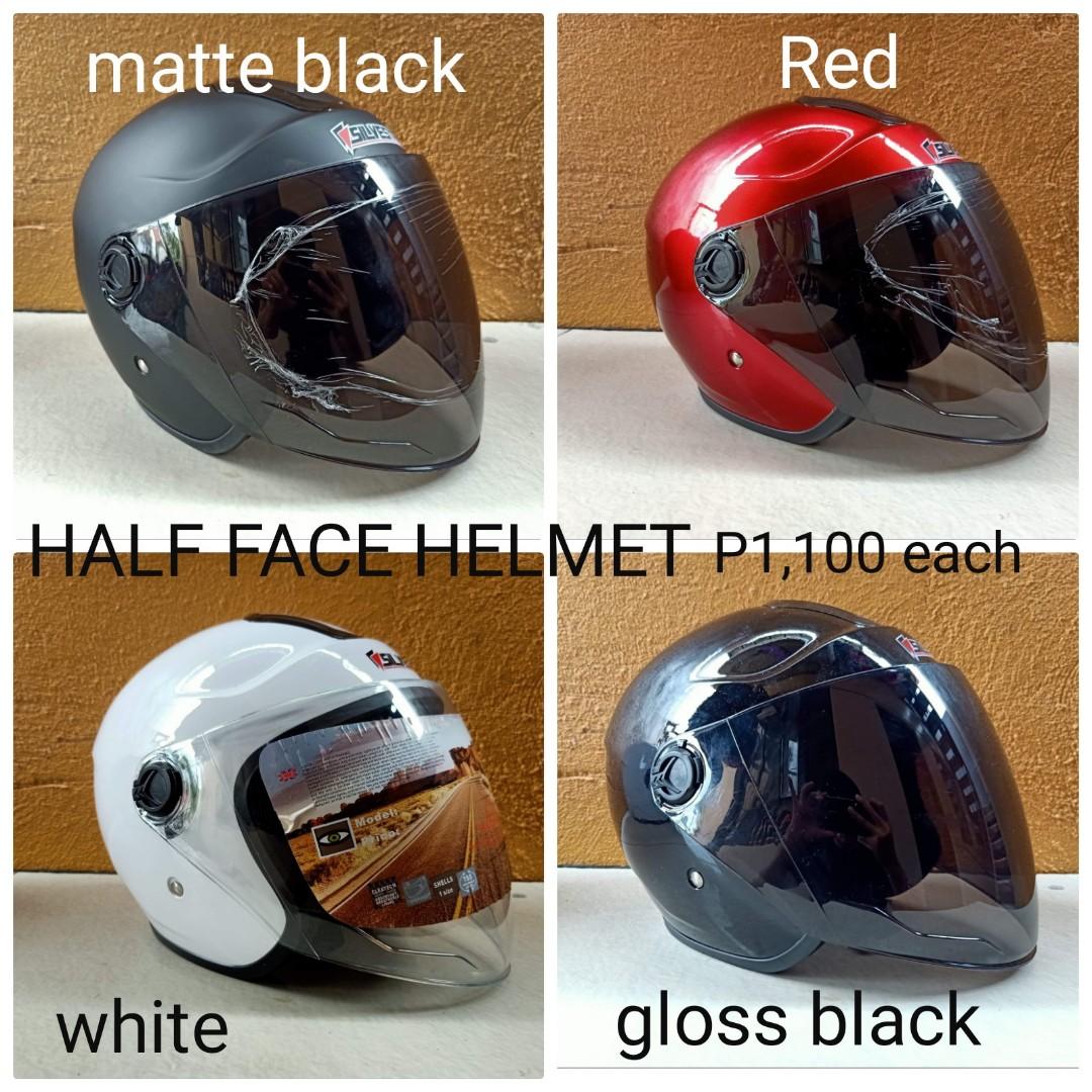 Half face helmet with icc sticker clearance