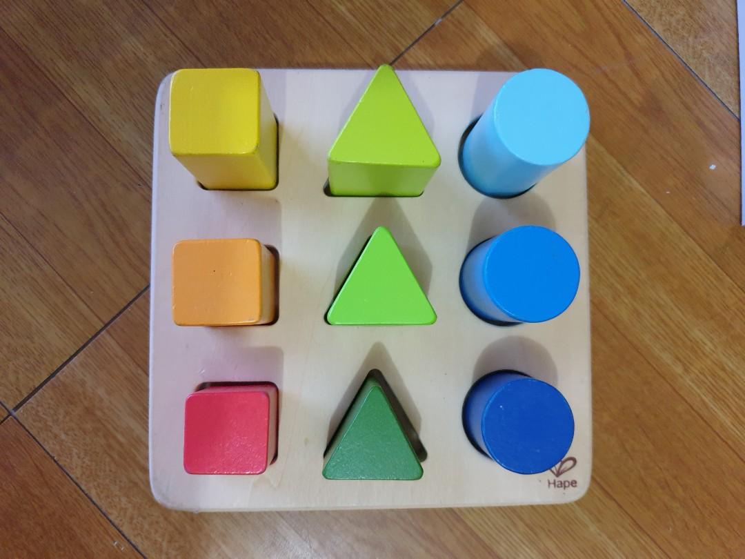 Hape Color and Shape Sorter (wooden toy), Babies & Kids, Infant