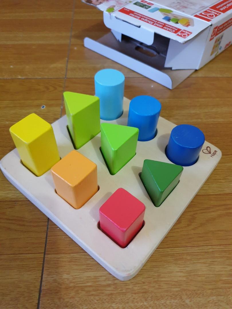 Hape Color and Shape Sorter (wooden toy), Babies & Kids, Infant