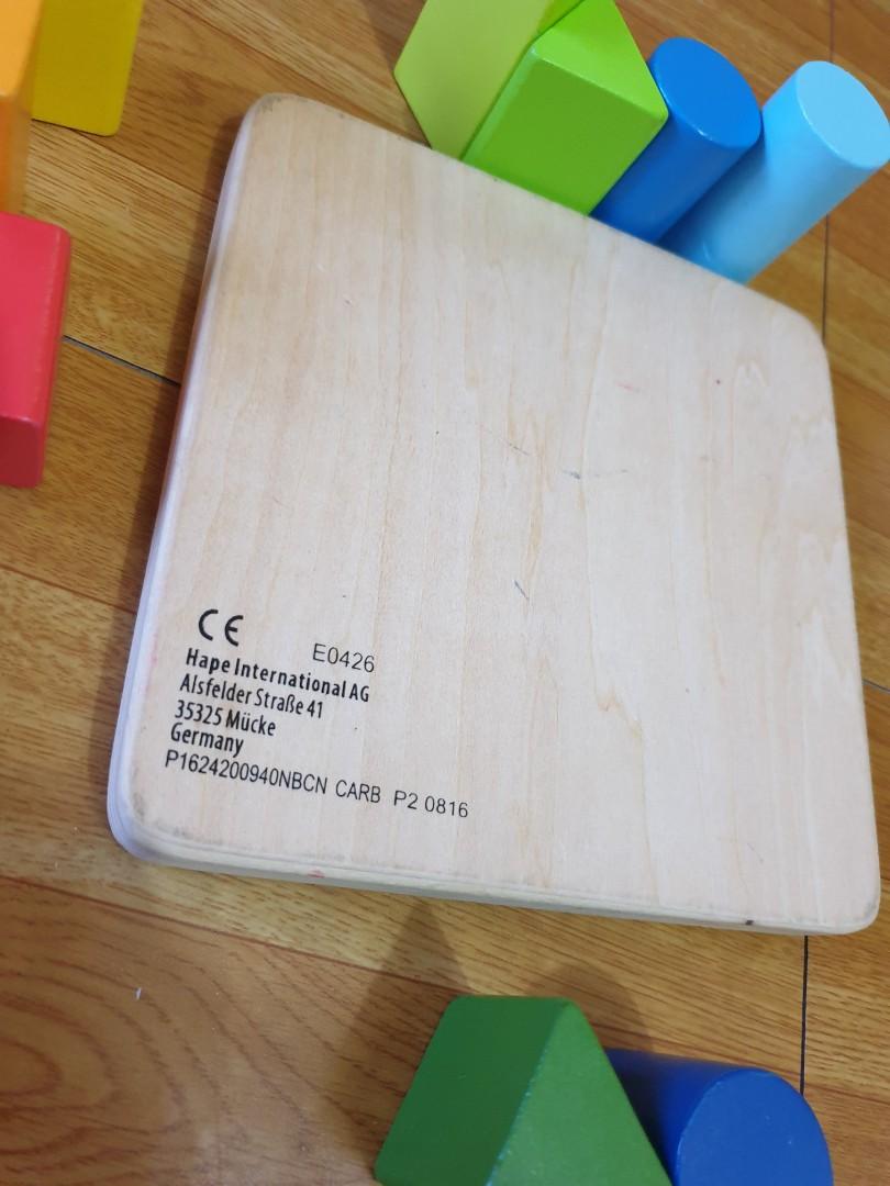 Hape Color and Shape Sorter (wooden toy), Babies & Kids, Infant