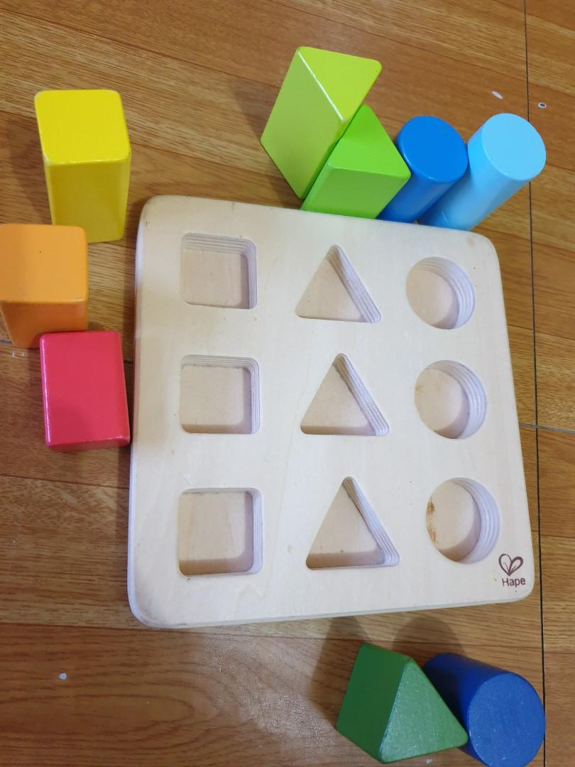 Hape Color and Shape Sorter (wooden toy), Babies & Kids, Infant
