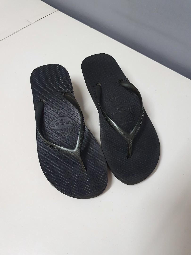 HAVAIANAS Black Platform Slippers, Women's Fashion, Footwear, Sandals on  Carousell