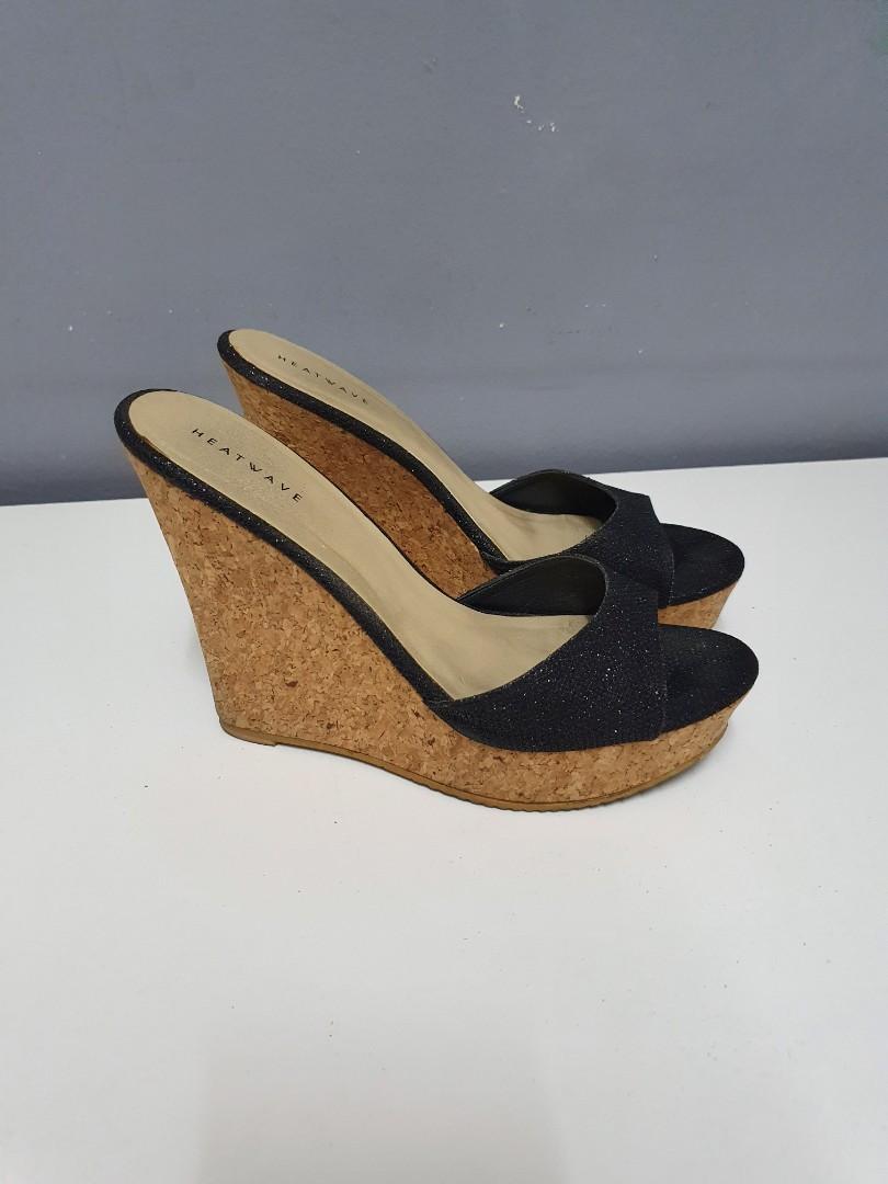 wedge heel mules